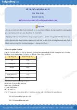 Đề thi giữa kì 2 Toán 8 - Đề số 3 - Cánh diều